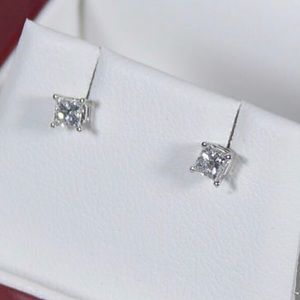 .48 carat 💎 Diamond Earrings in 14 K White Gold